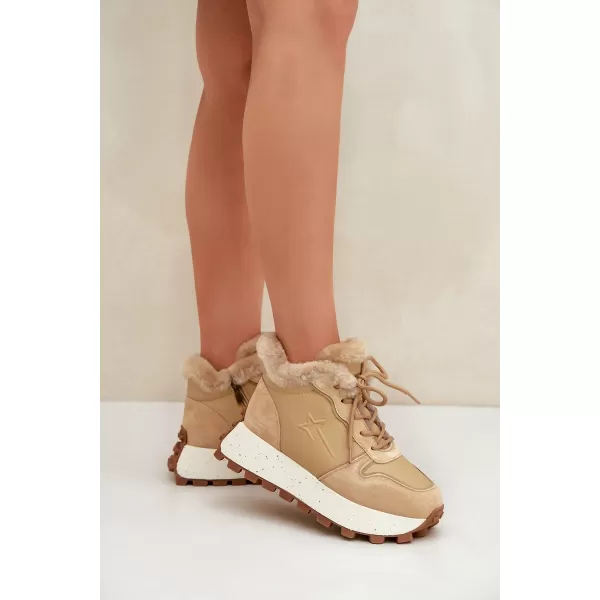  Дамски обувки BIG STAR OO274A330 BEIGE Big Star Shoes 