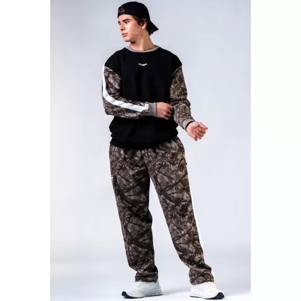  Суичър със спокойна кройка POWER 903 СВЕТЛО КАФЯВ CAMO Nebbia 