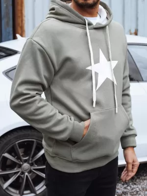 Мъжки суичър DSTREET BX5928 КАКИ