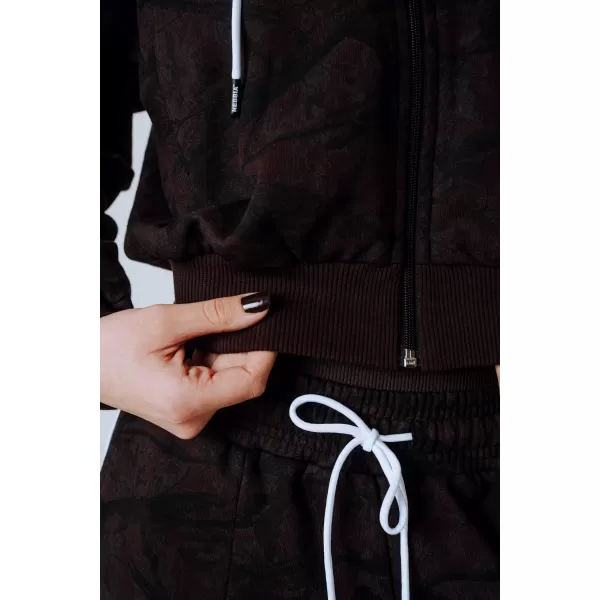  Суичър с цип POWER 895 DARK BROWN CAMO Nebbia 