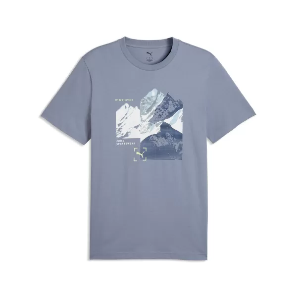  Мъжка тениска PUMA GRAPHIC TEE 691779_65 СИВО НЕБЕ 