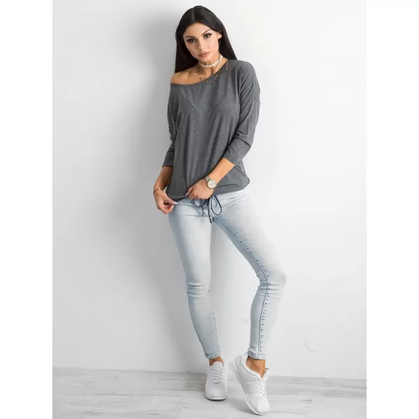  Дамска блуза BASIC FEEL GOOD RV-BZ-4691.36P ТЪМНО СИВО 