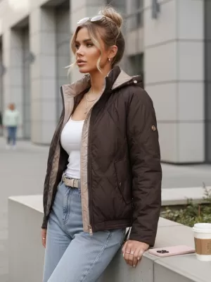 Дамско яке DSTREET TY5671 КАФЯВО
