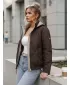 Дамско яке DSTREET TY5671 КАФЯВО