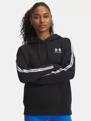 Дамски суичър UNDER ARMOUR ICON FLEECE TAPED HDY 6003708-004 ЧЕРЕН