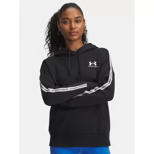  Дамски суичър UNDER ARMOUR ICON FLEECE TAPED HDY 6003708-004 ЧЕРЕН 