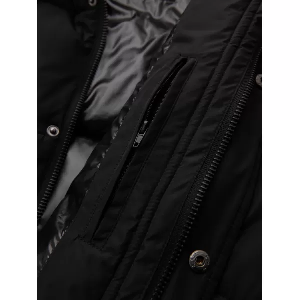  Мъжко зимно яке OMBRE OM-JALJ-0309 ЧЕРЕН 