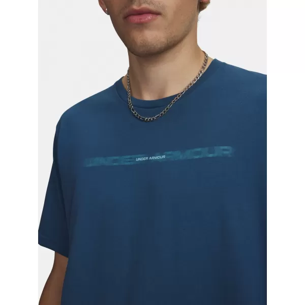  Мъжка тениска UNDER ARMOUR M BLUR WM SS 6009248-498 СИНЬО 