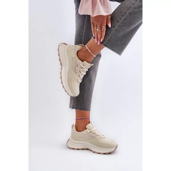  Дамски маратонки BIG STAR NN274A105 BEIGE Big Star Shoes 