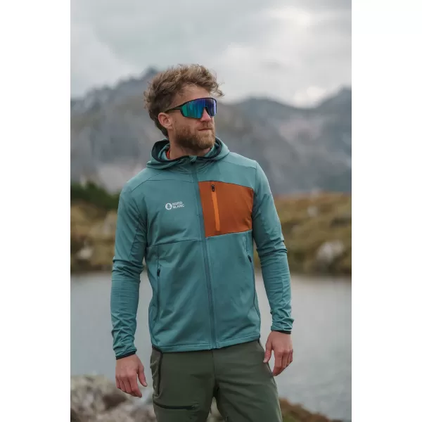  Мъжки суичър powerfleece NORDBLANC BRACKEN NBWFM8286 ТЪМНО ЗЕЛЕНО 