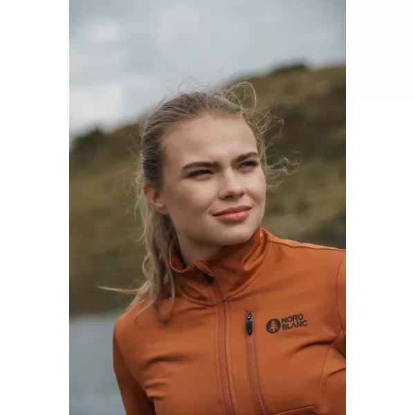  Дамски суичър powerfleece NORDBLANC SEDGE NBWFL8291 КАФЯВО 