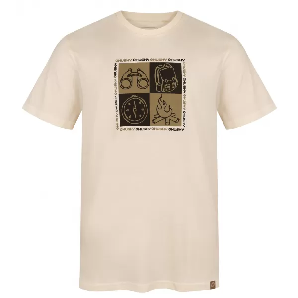  Мъжка тениска HUSKY TEE SQUARE M БЕЖОВО 