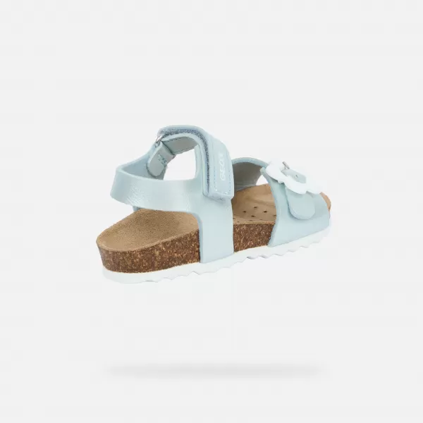 Сандали за момичета GEOX CHALKI B552RD000NFC4070 ТЮРКОАЗ 