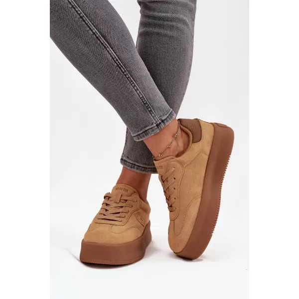  Дамски маратонки BIG STAR SS274762 BROWN/BEIGE Big Star Shoes 
