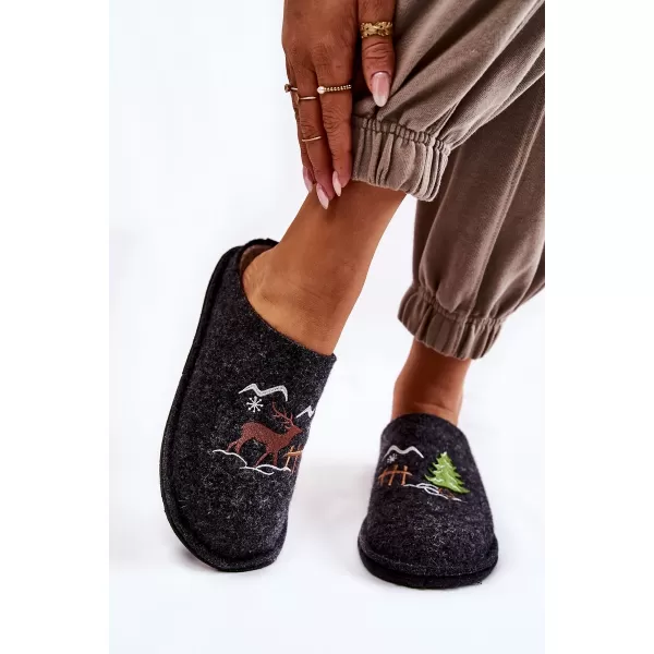  Дамски чехли BIG STAR KK276018 BLACK/BEIGE Big Star Shoes 