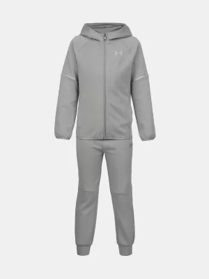 Комплект за момчета UNDER ARMOUR UA DOUBLE KNIT FZ SET UAFII1NE-053 СИВО