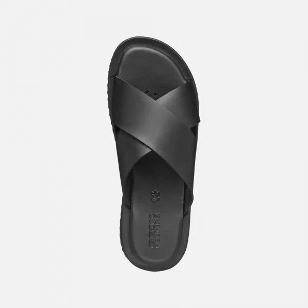  Мъжки чехли GEOX ERICE G002620 ЧЕРЕН 