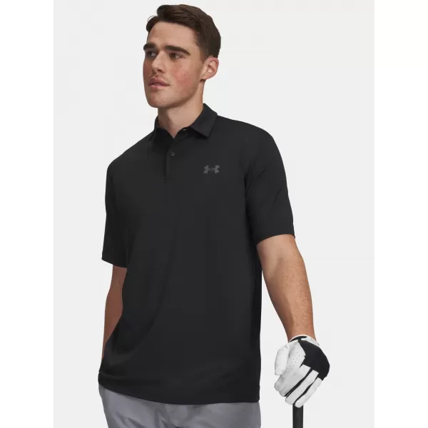  Мъжка тениска UNDER ARMOUR MATCHPLAY POLO 6009799-001 ЧЕРЕН 