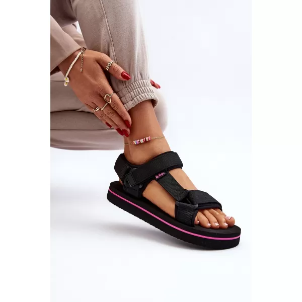  Дамски сандали LEE COOPER LCW-24-05-2751L ЧЕРЕН 