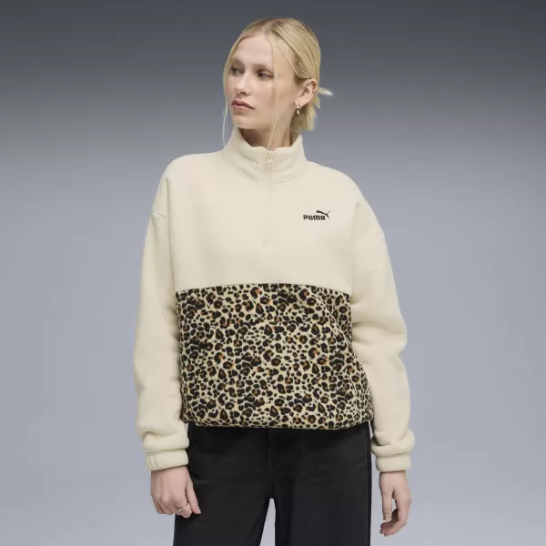  Дамски суичър PUMA ESS GRAPHIC ANIMAL CREW 688083-87 АЛПИЙСКИ СНЯГ 