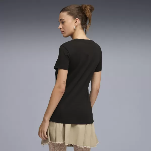  Дамска тениска PUMA ESS LOGO LAB TEE 691824_01 ПУМА ЧЕРНА 