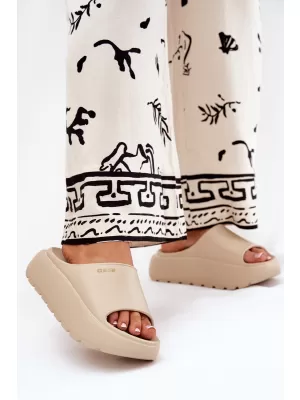 Дамски чехли BIG STAR RR274A569 BEIGE Big Star Shoes