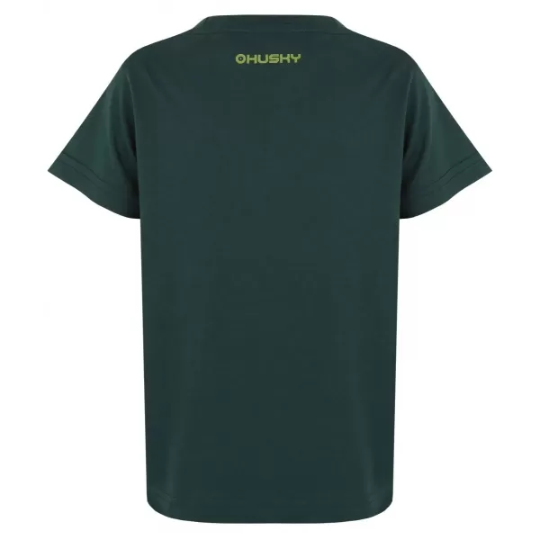  Детска тениска HUSKY TEE MUSHROOM K ТЪМНО ЗЕЛЕНО 