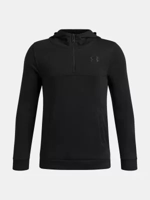 Суичър за момче UNDER ARMOUR RIVAL LW 1/4 ZIP HOODIE 6009316-001 ЧЕРЕН