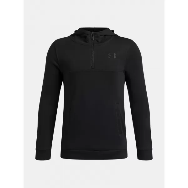  Суичър за момче UNDER ARMOUR RIVAL LW 1/4 ZIP HOODIE 6009316-001 ЧЕРЕН 