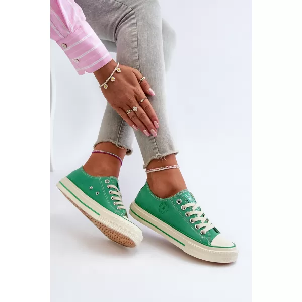  Дамски маратонки BIG STAR NN274240 GREEN Big Star Shoes 