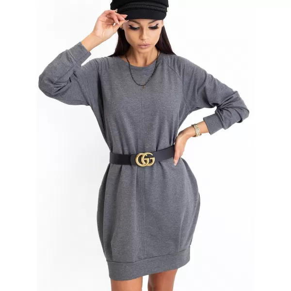  Рокля BASIC FEEL GOOD RV-TU-5184.93P ТЪМНО СИВО 
