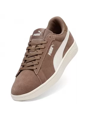 Дамски обувки PUMA SMASH 3.0 390984 НАПЪЛНО КАФЯВО/ТОПЛО БЯЛО