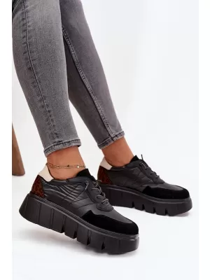 Дамски кецове VINCEZA 58565 ЧЕРЕН
