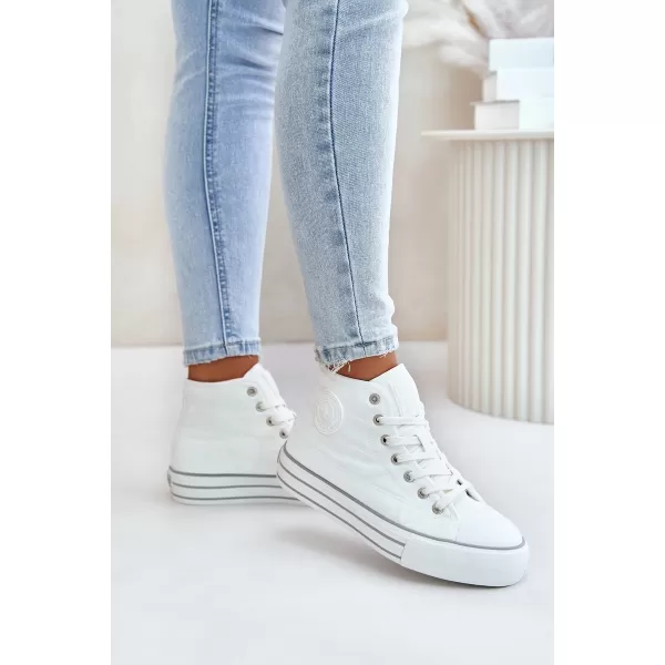  Дамски маратонки BIG STAR OO274A473 WHITE Big Star Shoes 