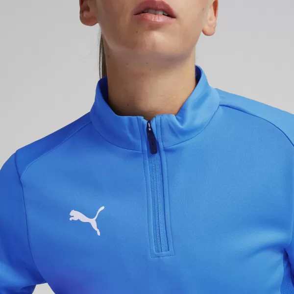  Дамска тениска PUMA TEAMGOAL TRAINING 1/4 ZIP WM 658631-02 E.BLU.LEMON/WHITE/TEAM ROYAL 