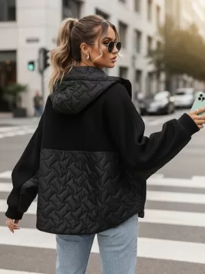 Дамско яке DSTREET TY5594 ЧЕРЕН