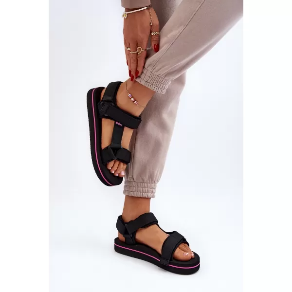  Дамски сандали LEE COOPER LCW-24-05-2751L ЧЕРЕН 