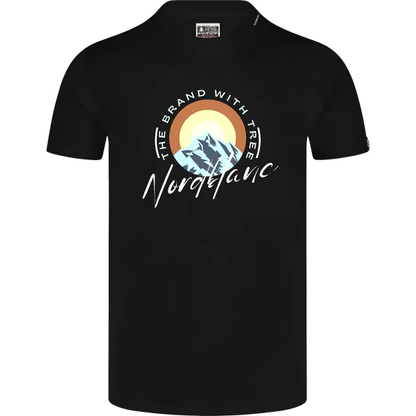  Мъжка тениска NORDBLANC SUNRISE NBSMT8152 ЧЕРЕН 