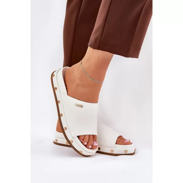  Дамски чехли BIG STAR RR274216 WHITE Big Star Shoes 