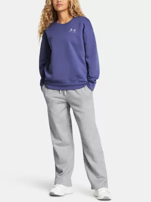 Дамски спортен панталон UNDER ARMOUR UA RIVAL FLC STRAIGHT PANT 1381847-011 СИВО