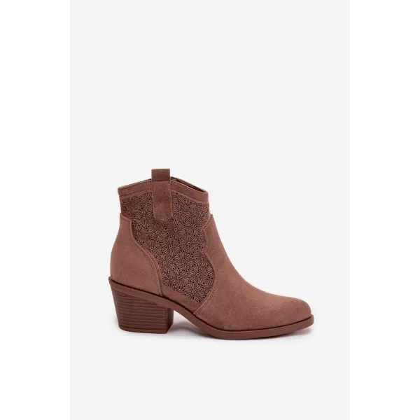  Дамски обувки S.BARSKI HY61-8013 КАФЕ 