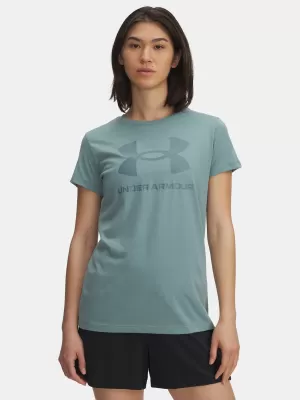 Дамска тениска UNDER ARMOUR UA LOGO SS 1356305-323 ЗЕЛЕНО