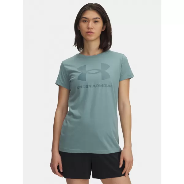  Дамска тениска UNDER ARMOUR UA LOGO SS 1356305-323 ЗЕЛЕНО 