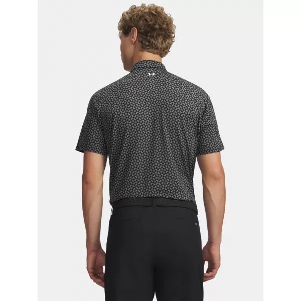  Мъжка тениска UNDER ARMOUR T2G PRINTED POLO 6012304-001 ЧЕРЕН 