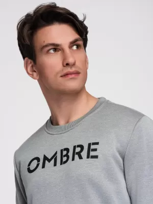 Мъжки суичър OMBRE B1711 СИВ МЕЛАНЖ