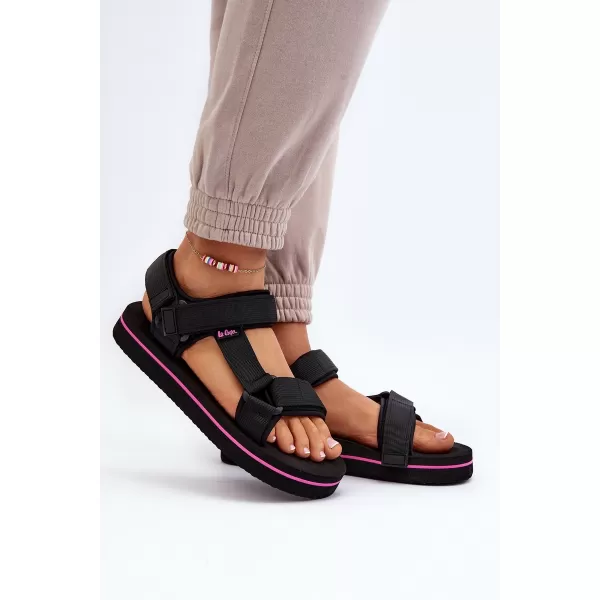  Дамски сандали LEE COOPER LCW-24-05-2751L ЧЕРЕН 