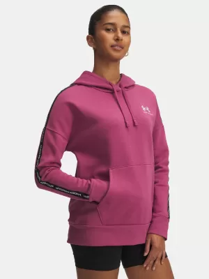 Дамски суичър UNDER ARMOUR ICON FLEECE TAPED HDY 6003708-659 ЧЕРВЕНО