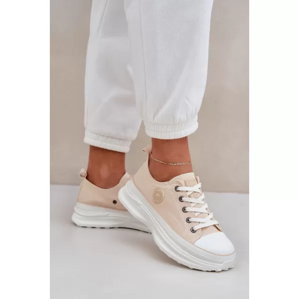  Дамски маратонки BIG STAR NN274127 BEIGE Big Star Shoes 