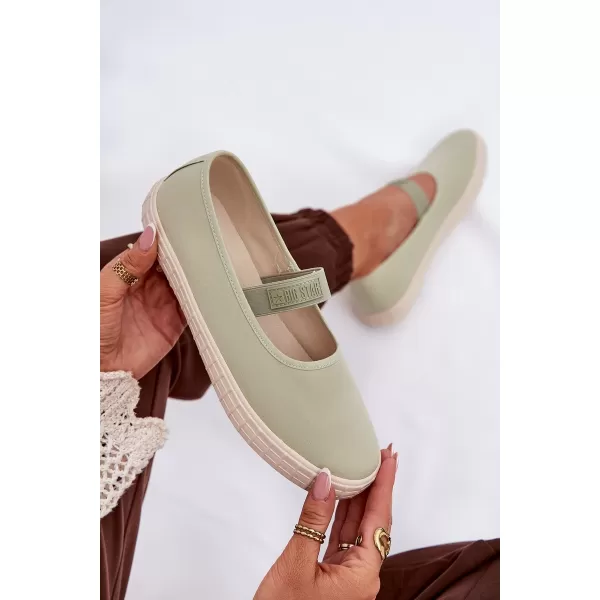  Дамски маратонки BIG STAR NN274604 GREEN Big Star Shoes 