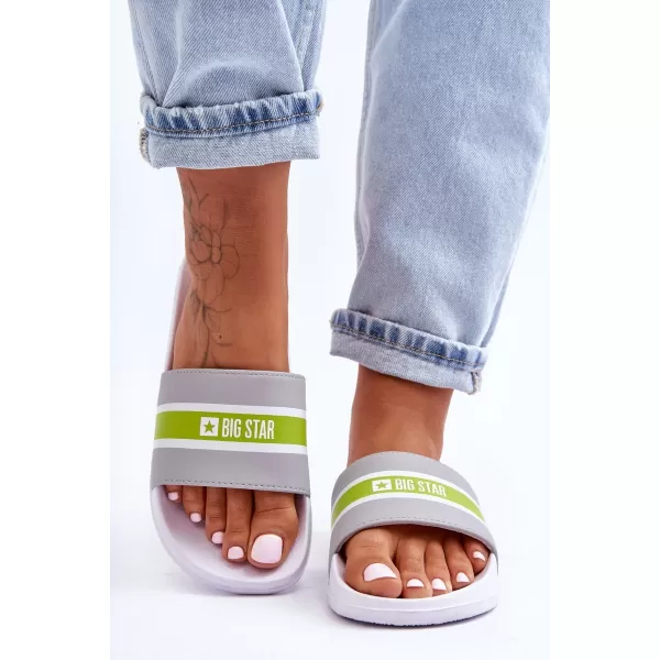  Дамски чехли BIG STAR JJ274647 GREY Big Star Shoes 
